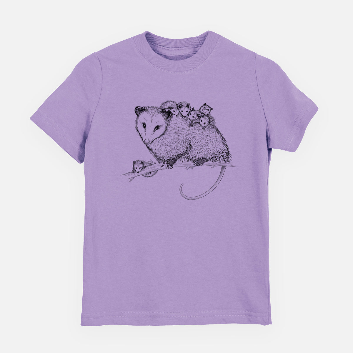 Mama Opossum with Babies - Youth Shirt