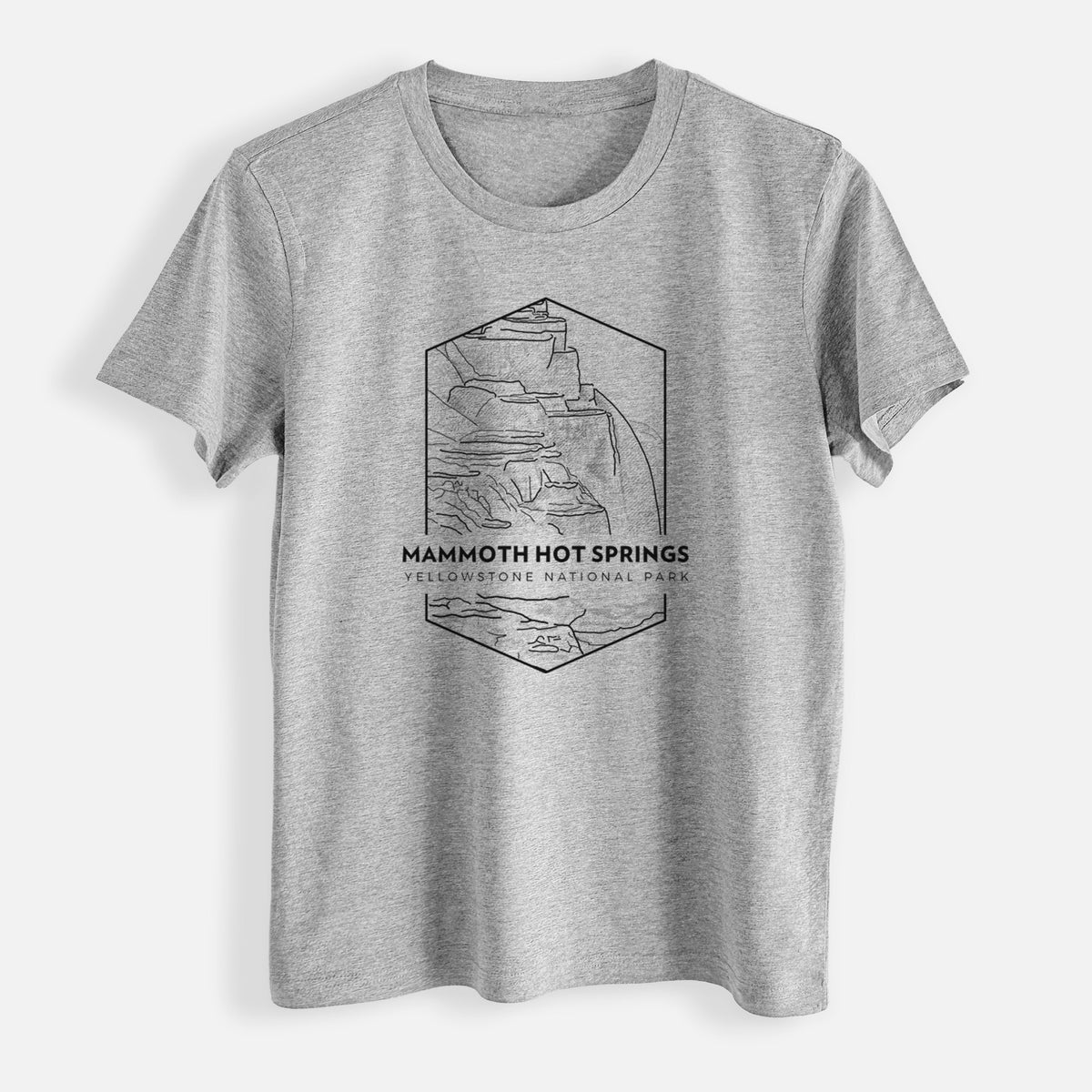 Mammoth Hot Springs - Yellowstone National Park - Womens Everyday Maple Tee