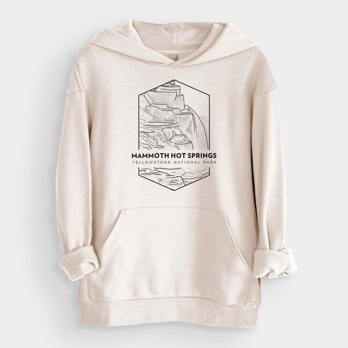 Mammoth Hot Springs - Yellowstone National Park  - Bodega Midweight Hoodie