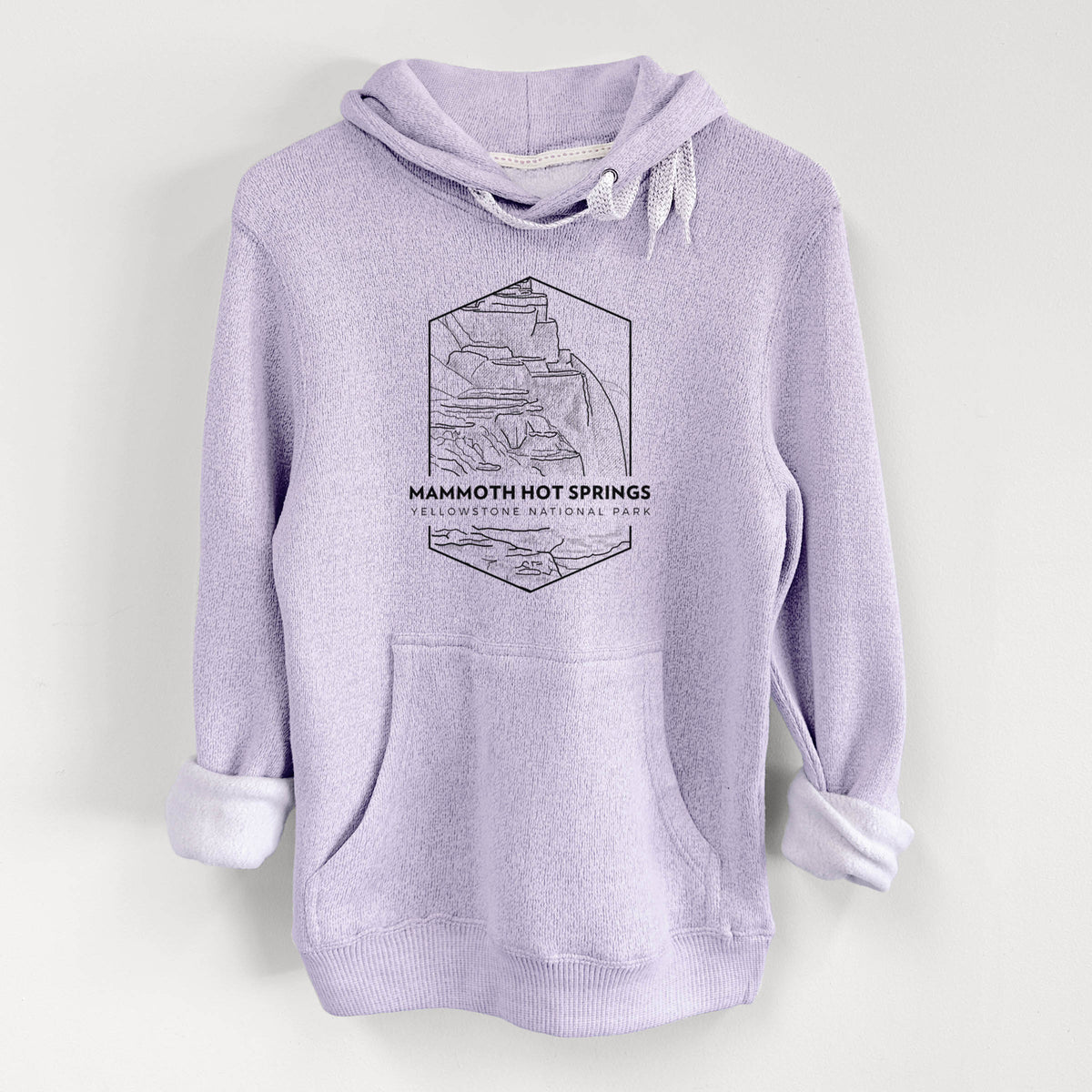 Mammoth Hot Springs - Yellowstone National Park - Knit Hoodie