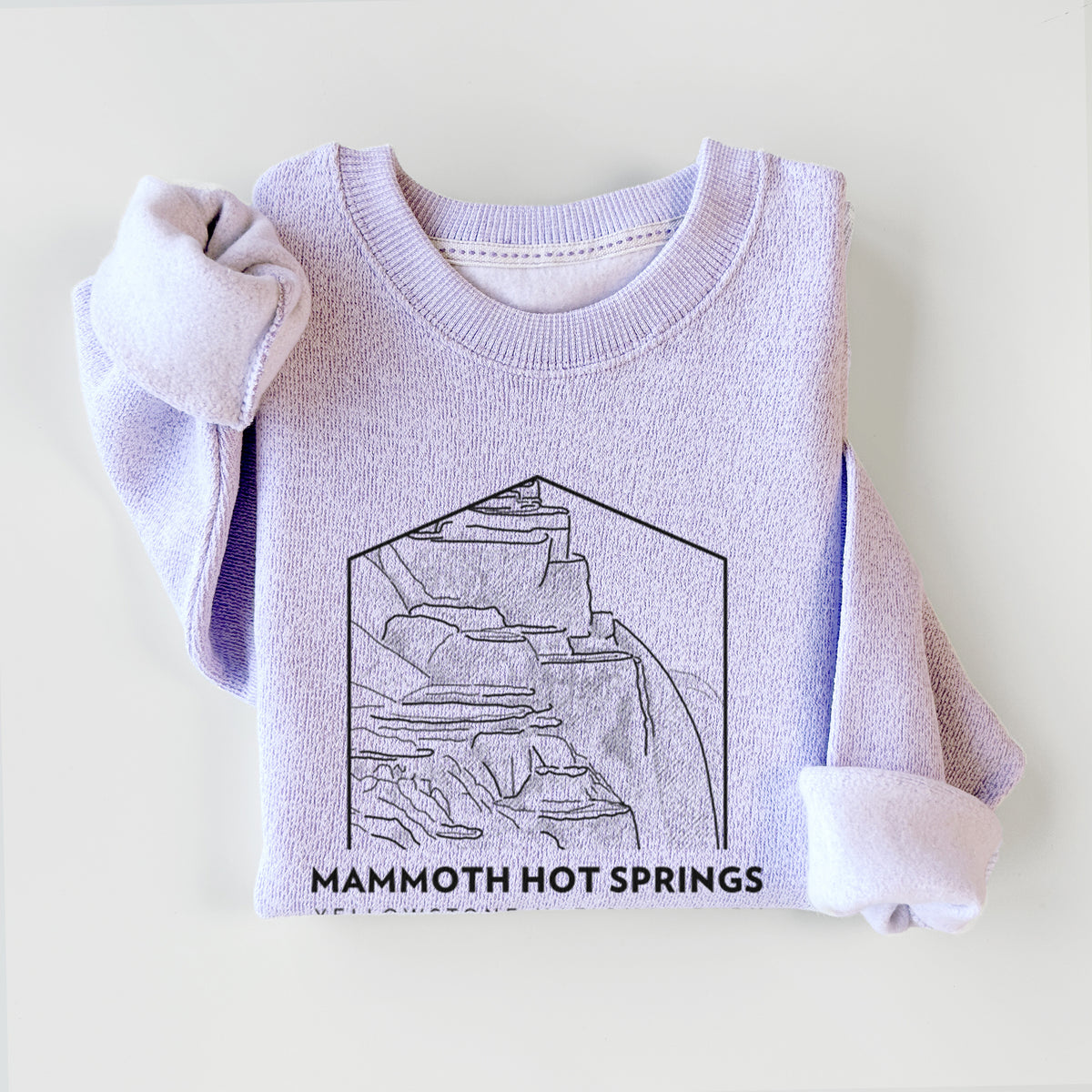 Mammoth Hot Springs - Yellowstone National Park - Knit Sweatshirt