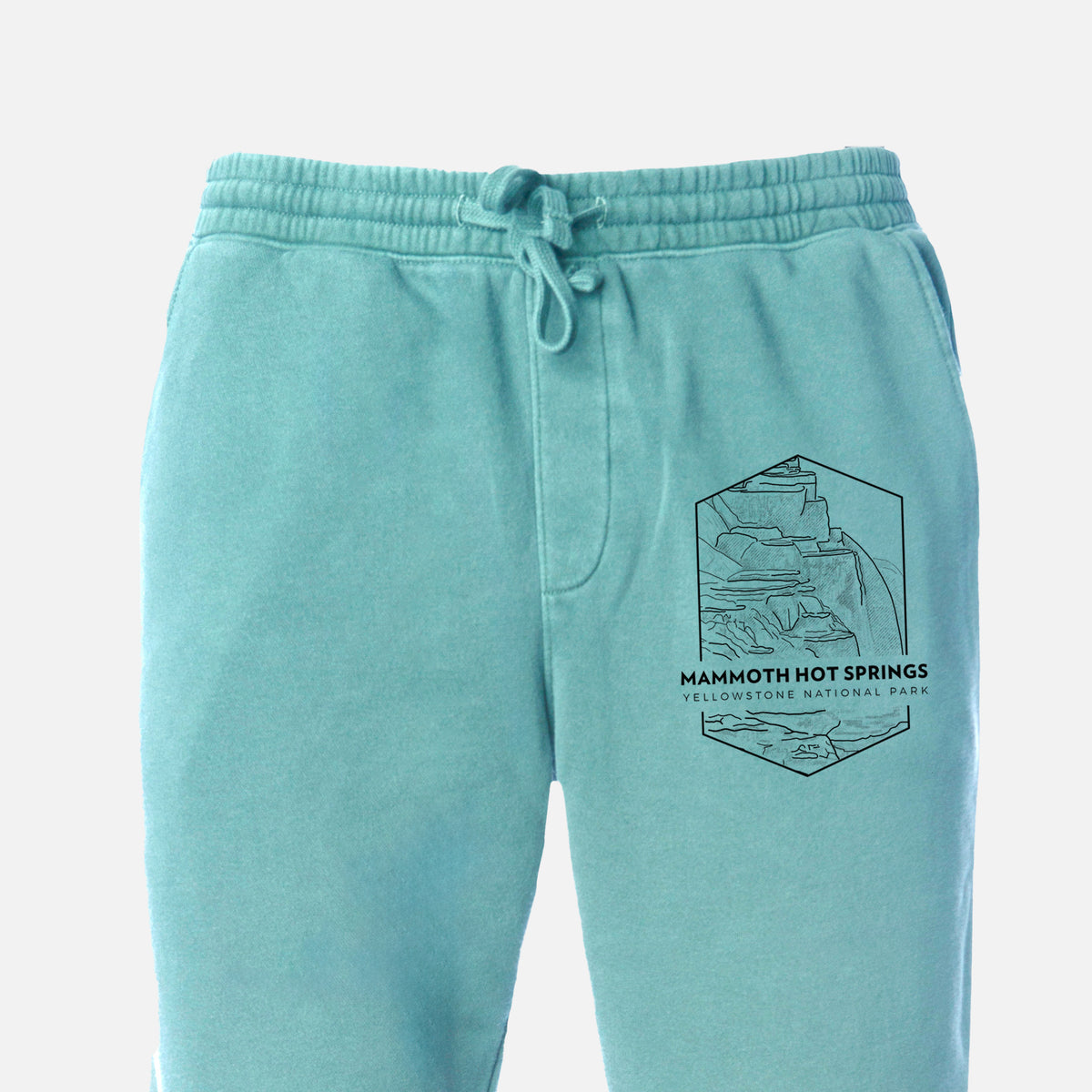 Mammoth Hot Springs - Yellowstone National Park - Unisex Pigment Dyed Sweatpants