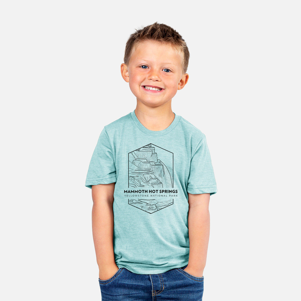 Mammoth Hot Springs - Yellowstone National Park - Youth Shirt