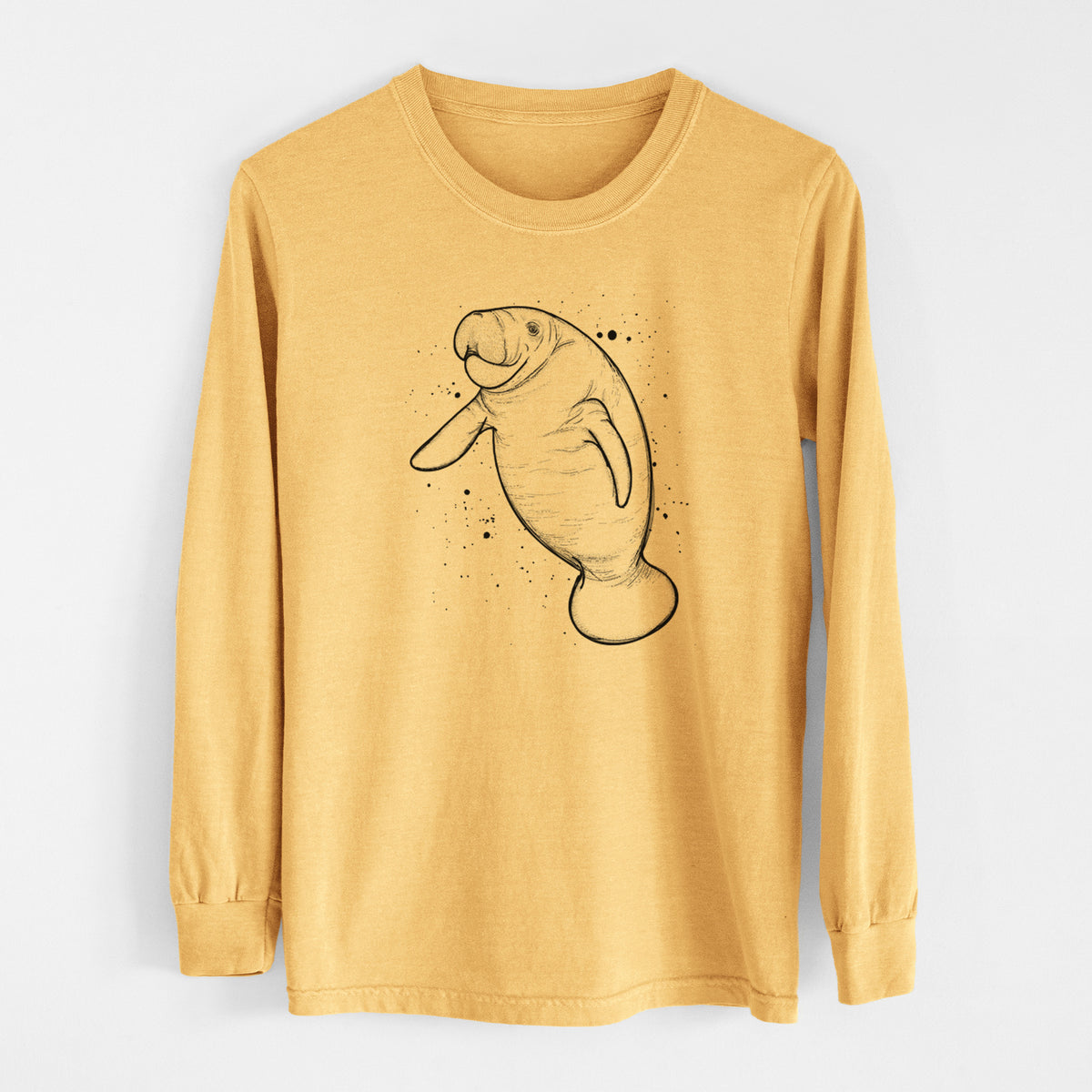 Manatee - Men&#39;s Heavyweight 100% Cotton Long Sleeve