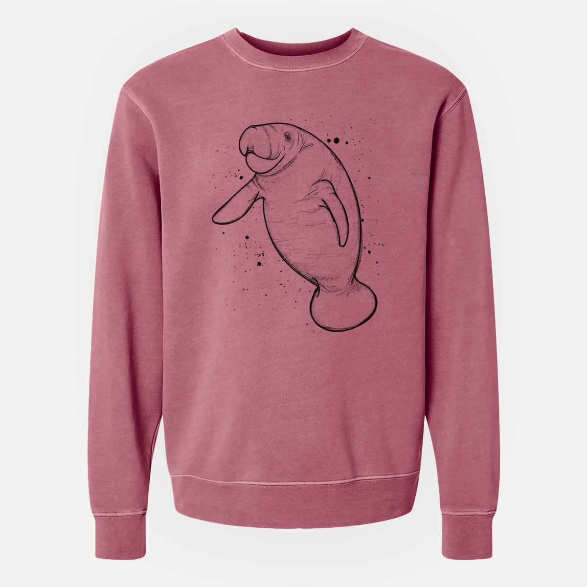 Manatee - Unisex Pigment Dyed Crew Sweatshirt