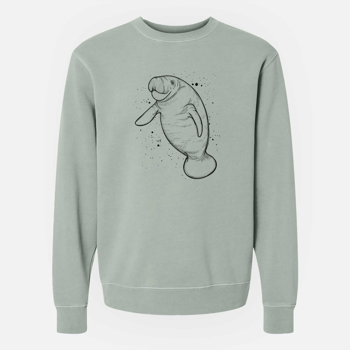 Manatee - Unisex Pigment Dyed Crew Sweatshirt