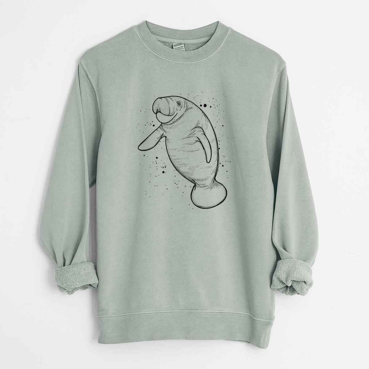 Manatee - Unisex Pigment Dyed Crew Sweatshirt