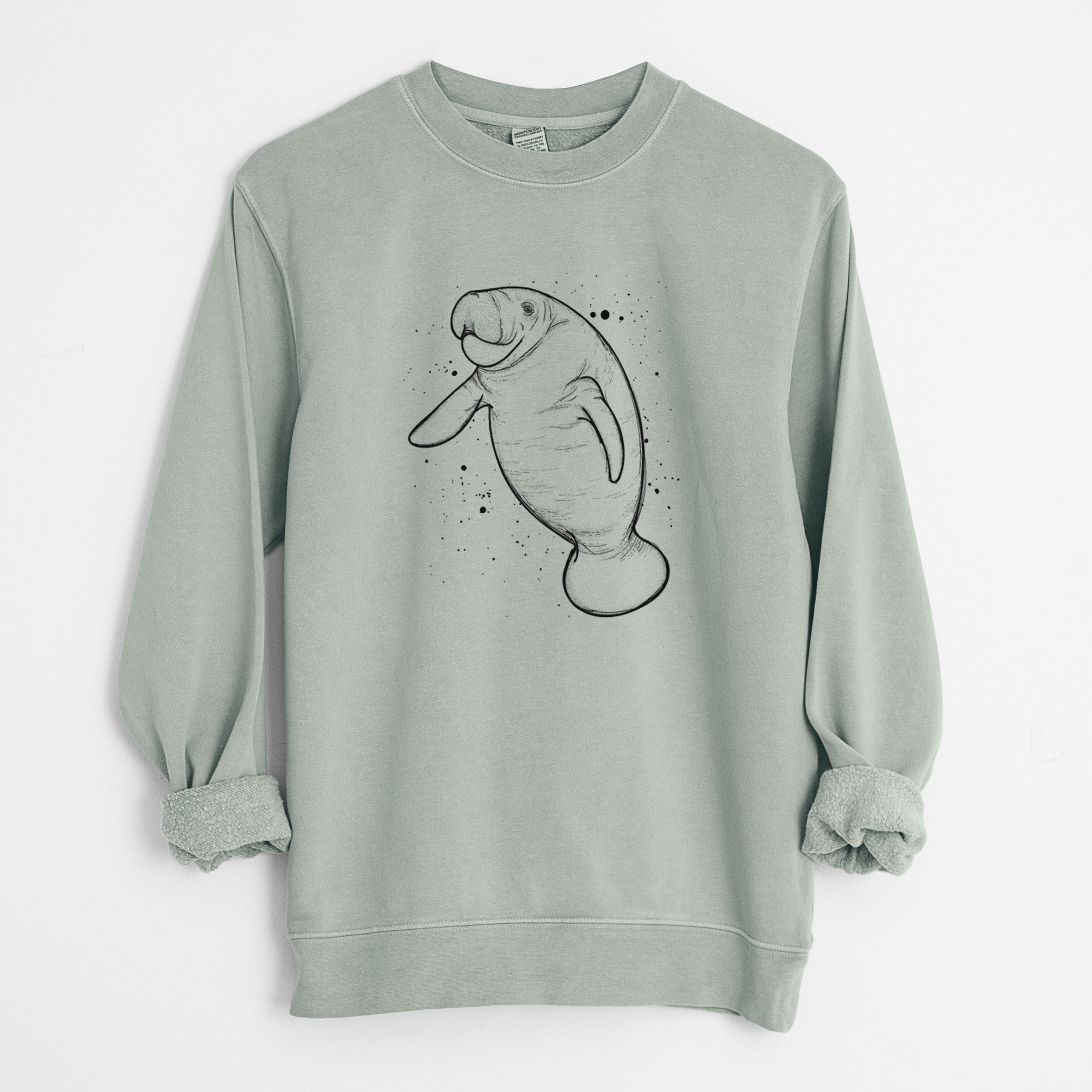 Manatee - Unisex Pigment Dyed Crew Sweatshirt