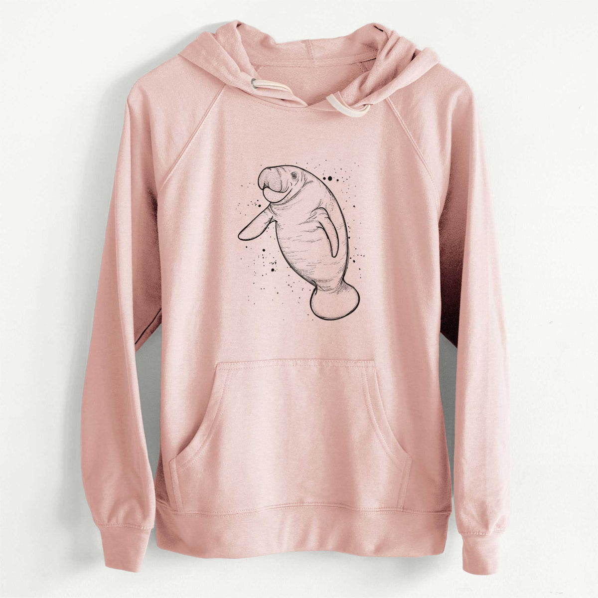 CLEARANCE - Manatee  - Unisex Slim Fit Loopback Terry Hoodie