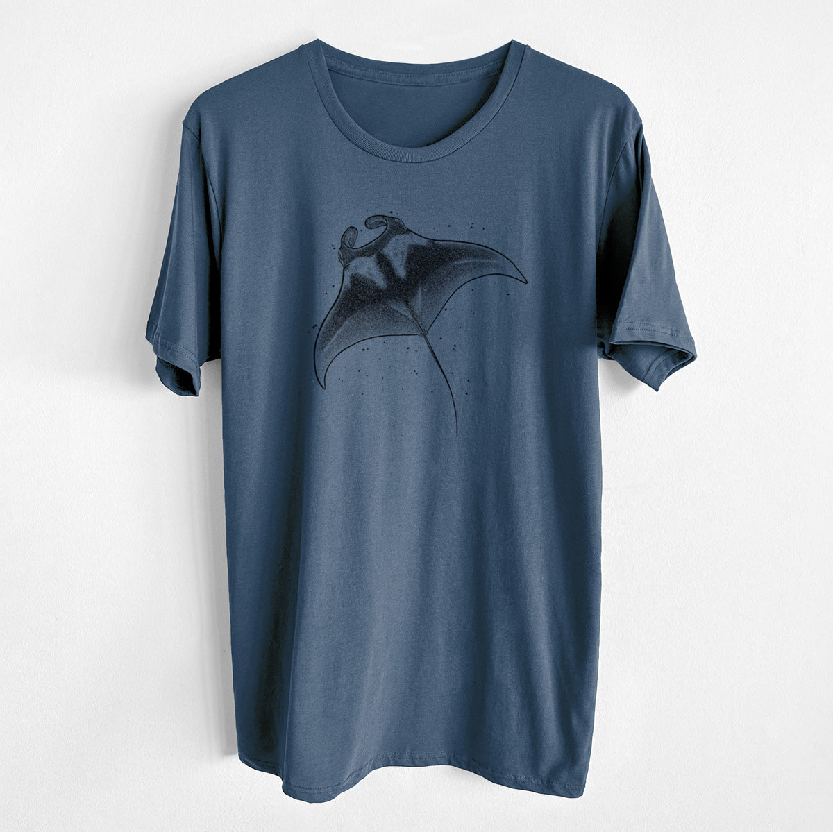 CLOSEOUT - Reef Manta Ray - Ꮇonula alfredi - Unisex Crewneck - Made in USA - 100% Organic Cotton