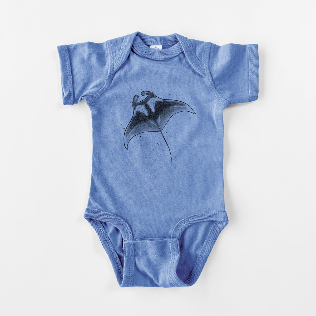 Reef Manta Ray - Ꮇonula alfredi - Baby Fine Jersey Bodysuit