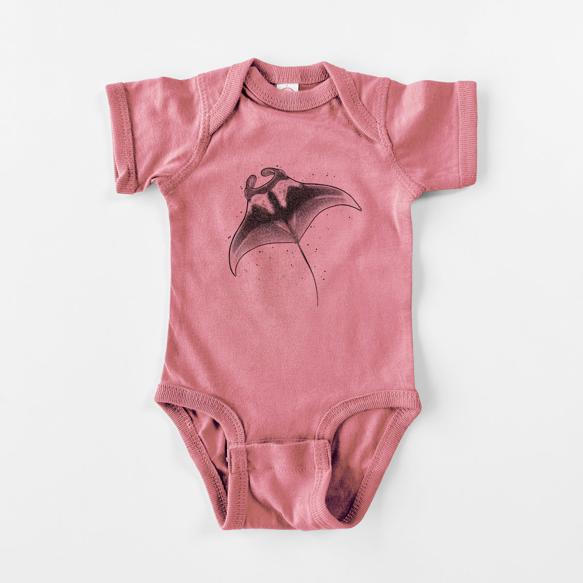 Reef Manta Ray - Ꮇonula alfredi - Baby Fine Jersey Bodysuit