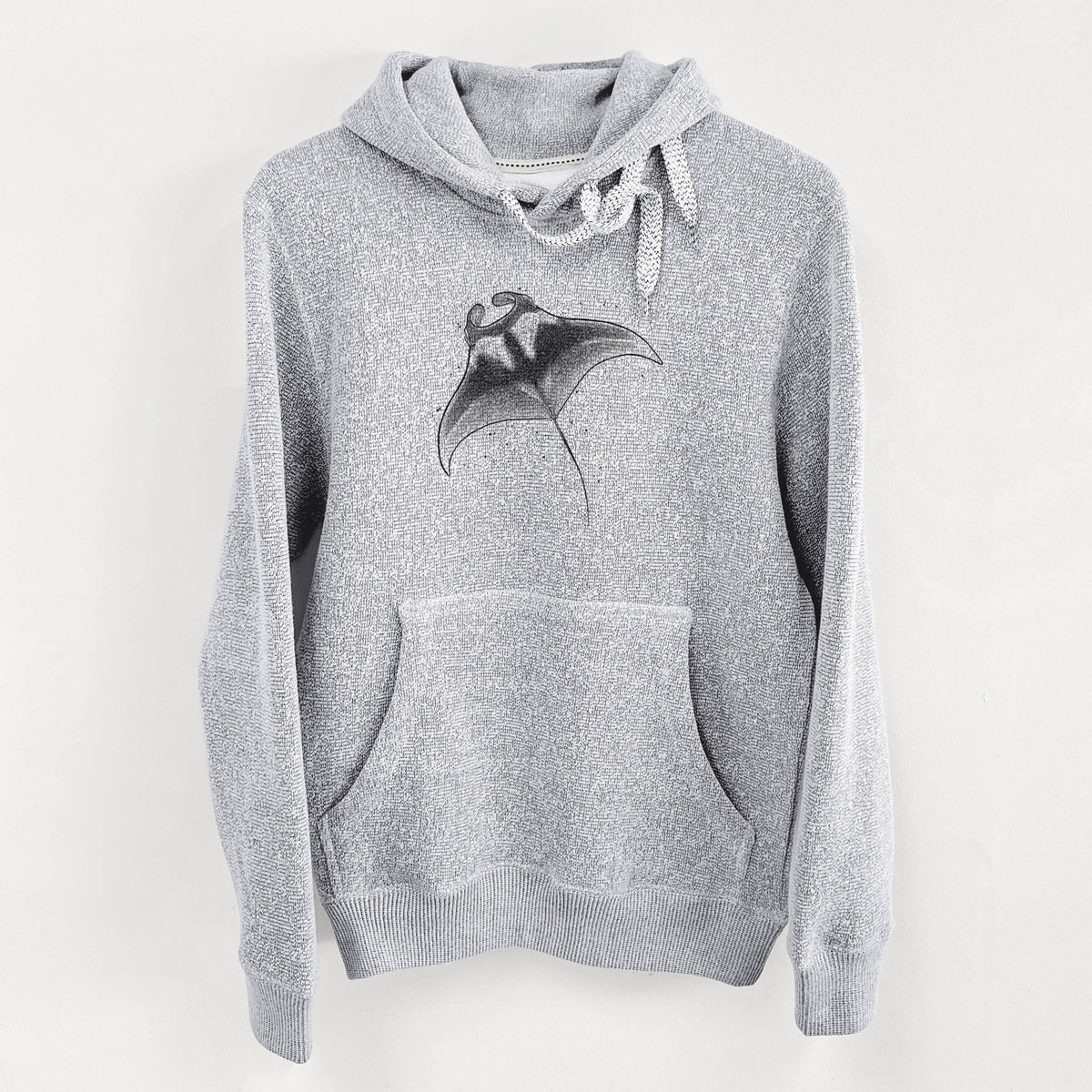 Reef Manta Ray - Ꮇonula alfredi - Knit Hoodie