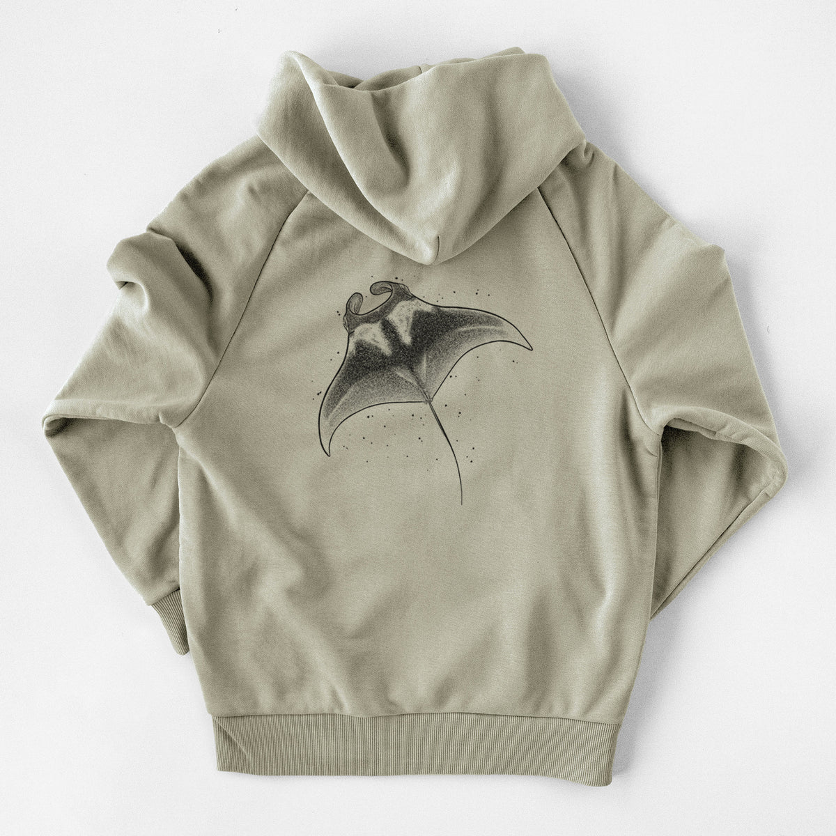 Reef Manta Ray - Ꮇonula alfredi - UltraLuxe Heavyweight French Terry Hoodie