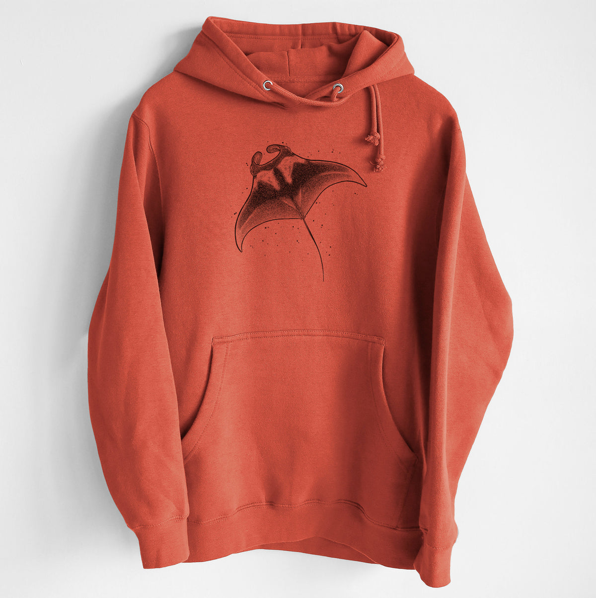 Reef Manta Ray - Ꮇonula alfredi - Heavyweight Fleece Hoodie