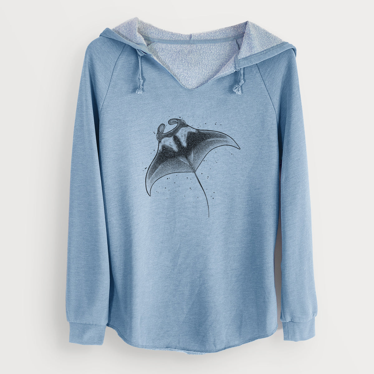 Reef Manta Ray - Ꮇonula alfredi - Cali Wave Hooded Sweatshirt