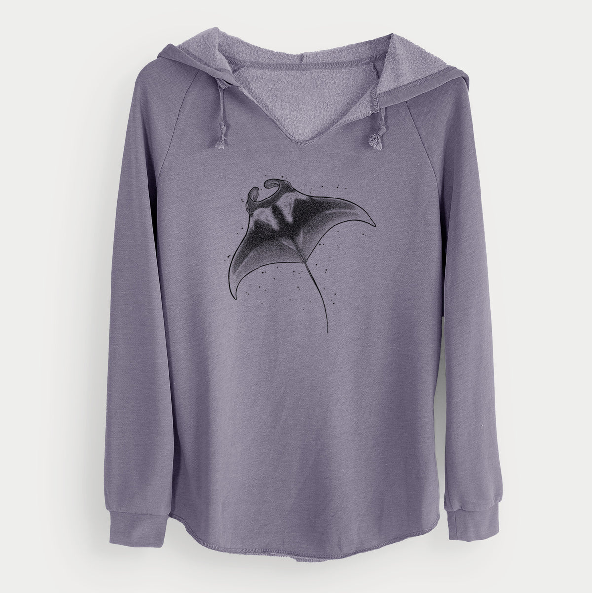Reef Manta Ray - Ꮇonula alfredi - Cali Wave Hooded Sweatshirt