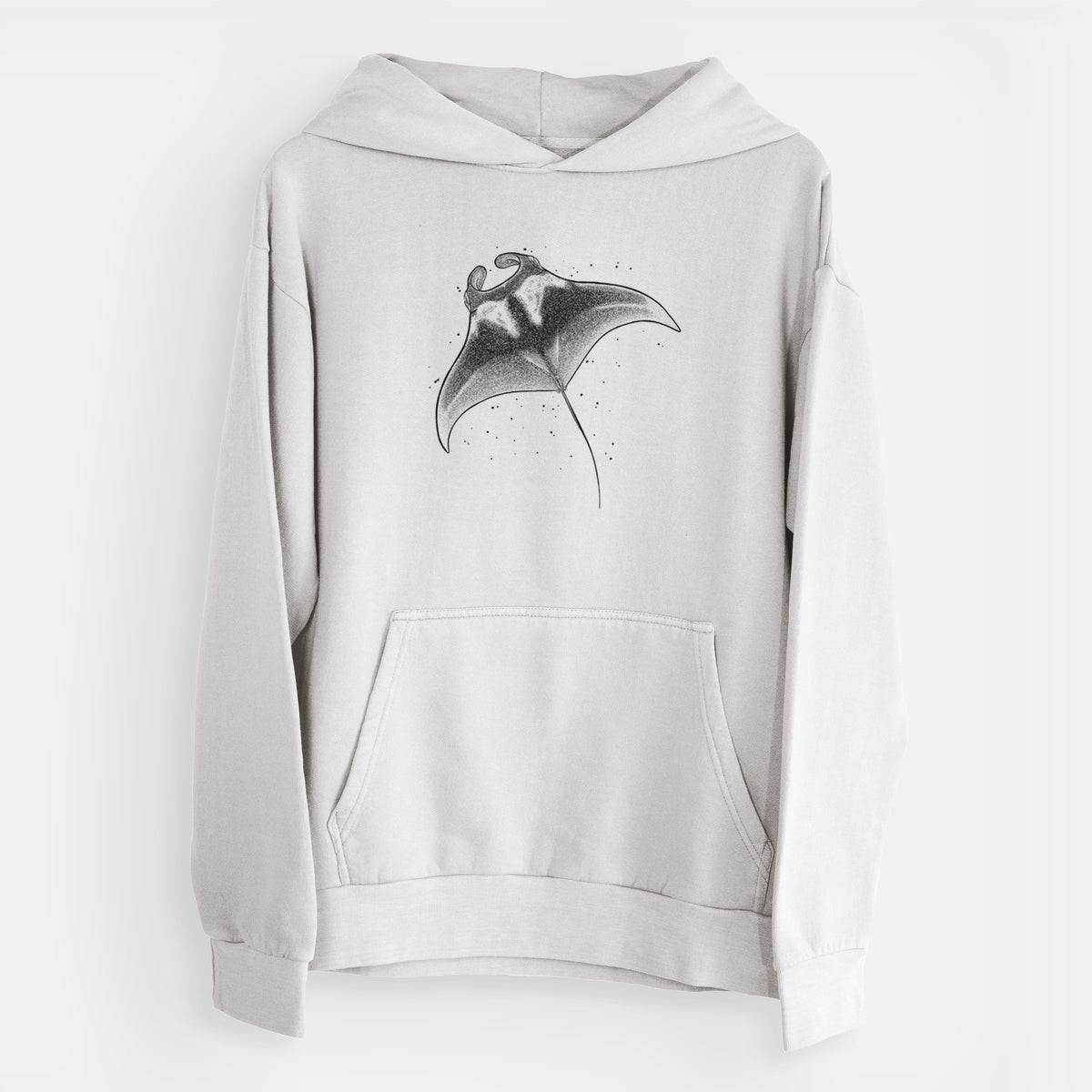 Reef Manta Ray - Ꮇonula alfredi  - Urban Heavyweight Hoodie