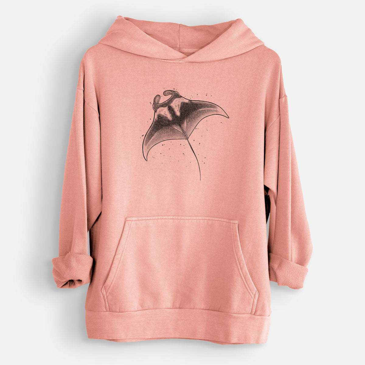 Reef Manta Ray - Ꮇonula alfredi  - Urban Heavyweight Hoodie