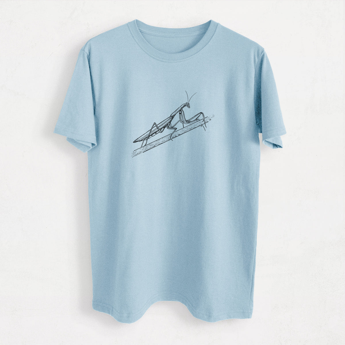 European Mantis - Mantis religiosa - Heavyweight Men&#39;s 100% Organic Cotton Tee