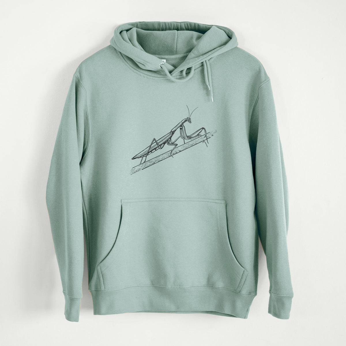 European Mantis - Mantis religiosa  - Mid-Weight Unisex Premium Blend Hoodie