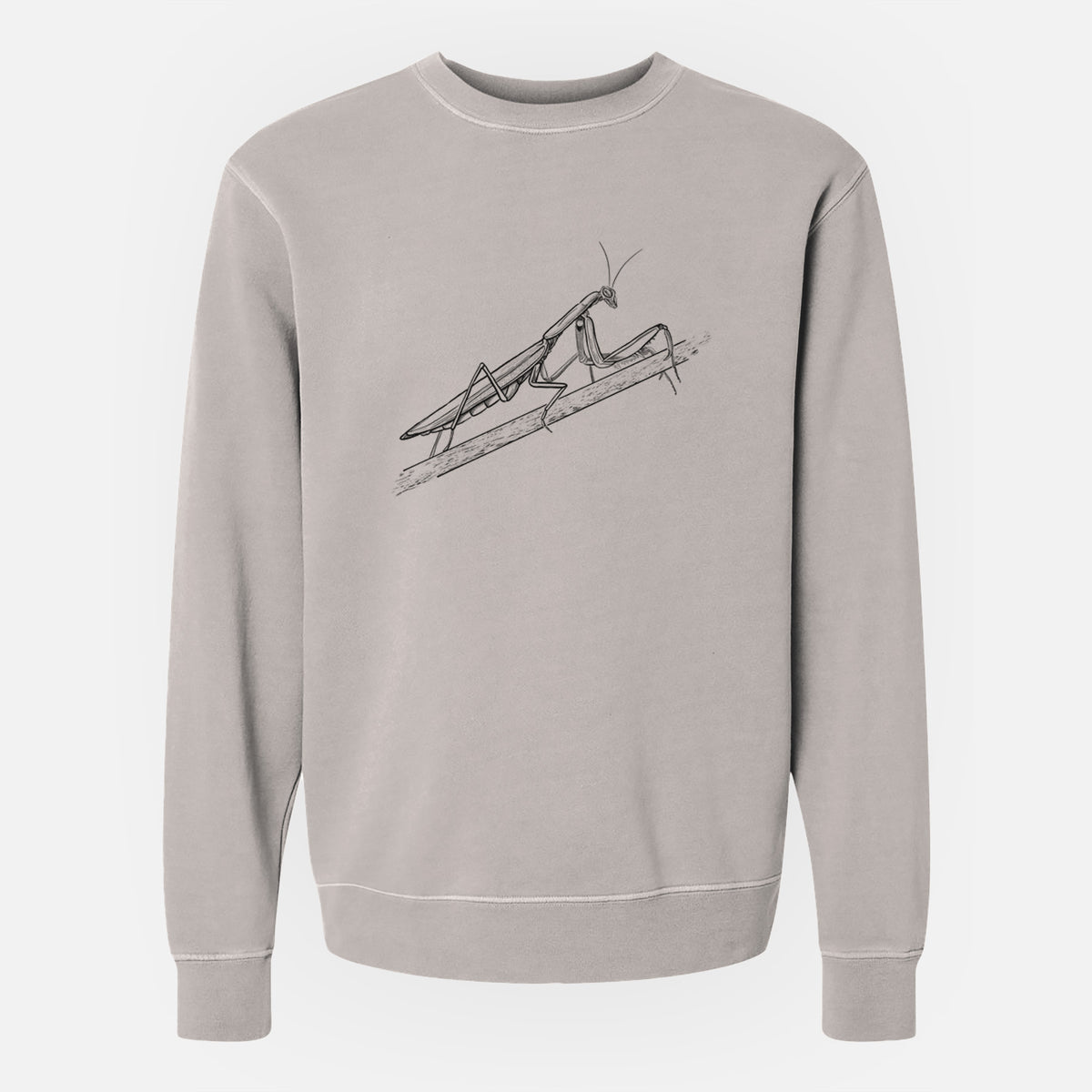 European Mantis - Mantis religiosa - Unisex Pigment Dyed Crew Sweatshirt