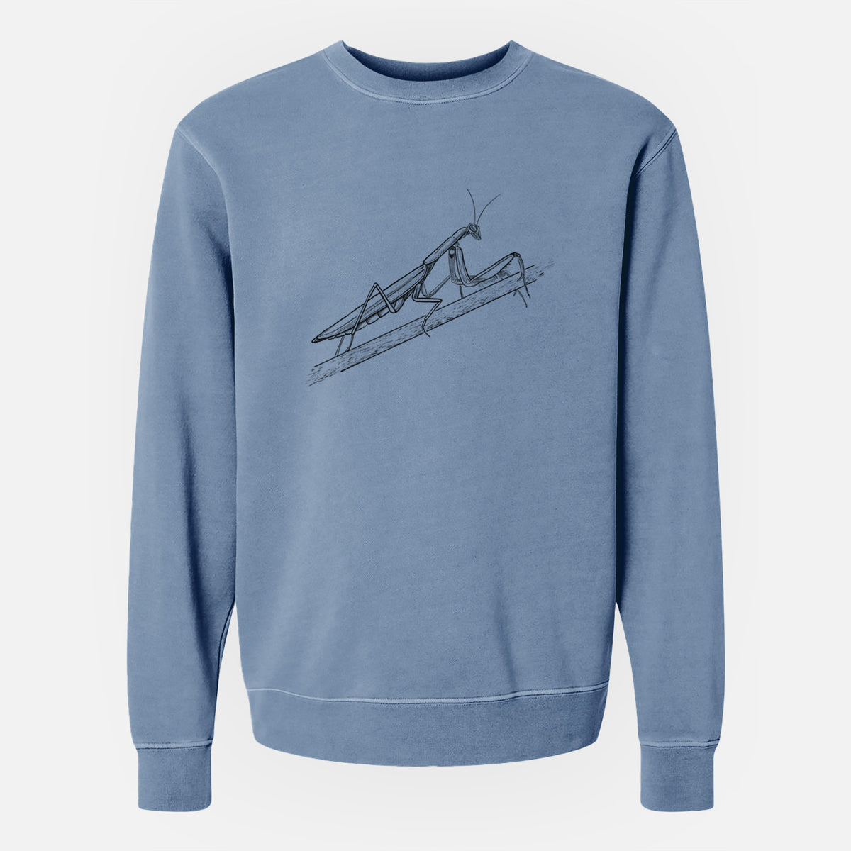 European Mantis - Mantis religiosa - Unisex Pigment Dyed Crew Sweatshirt