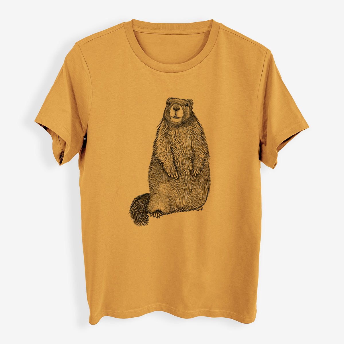 Yellow-bellied Marmot - Marmota flaviventris - Womens Everyday Maple Tee