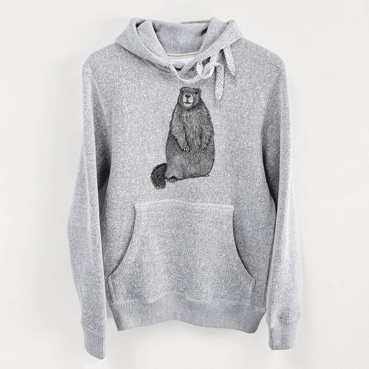 Yellow-bellied Marmot - Marmota flaviventris - Knit Hoodie