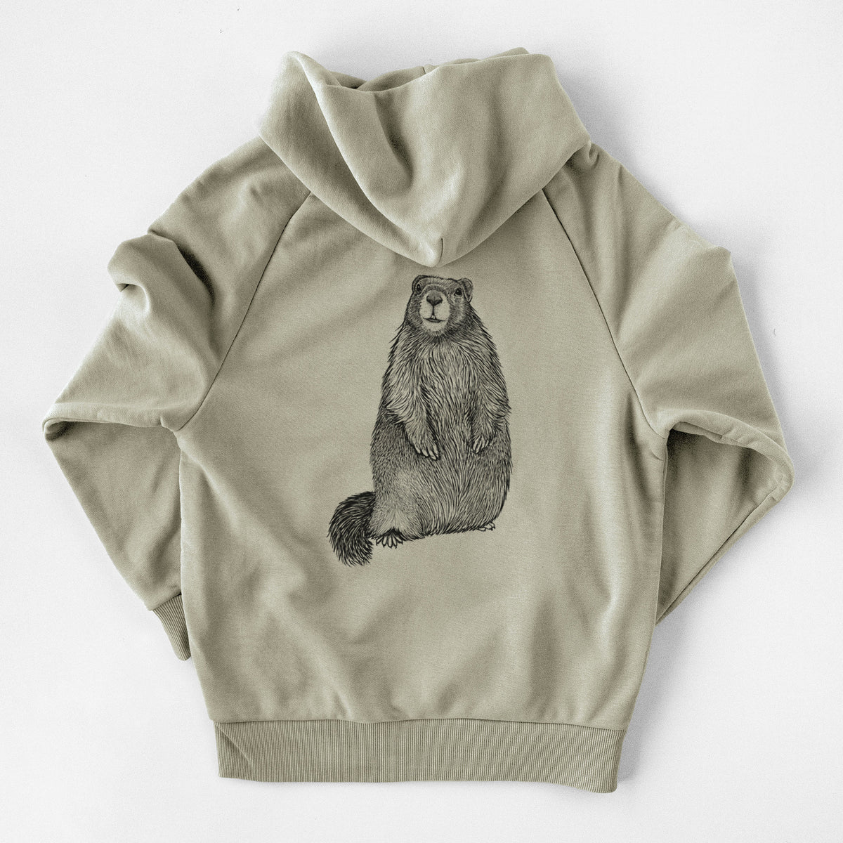 Yellow-bellied Marmot - Marmota flaviventris - UltraLuxe Heavyweight French Terry Hoodie