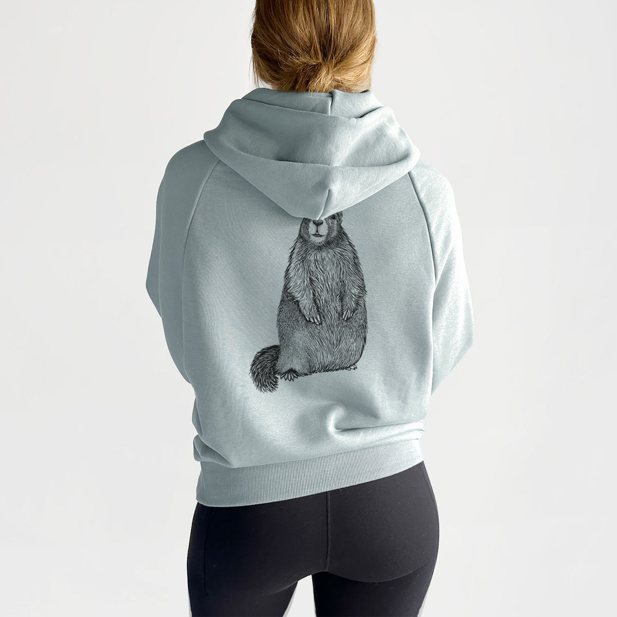 Yellow-bellied Marmot - Marmota flaviventris - UltraLuxe Heavyweight French Terry Hoodie