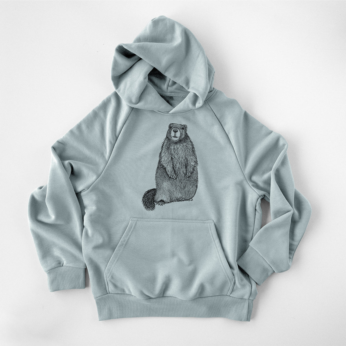Yellow-bellied Marmot - Marmota flaviventris - UltraLuxe Heavyweight French Terry Hoodie