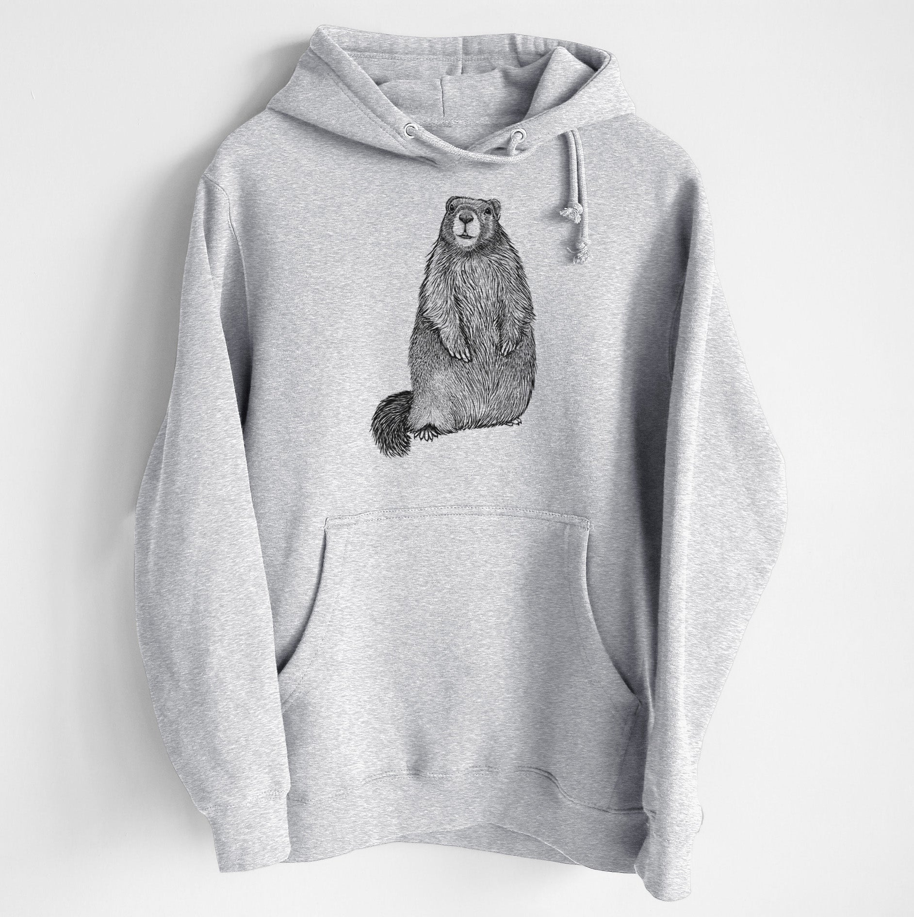 Yellow-bellied Marmot - Marmota flaviventris - Heavyweight Fleece Hoodie
