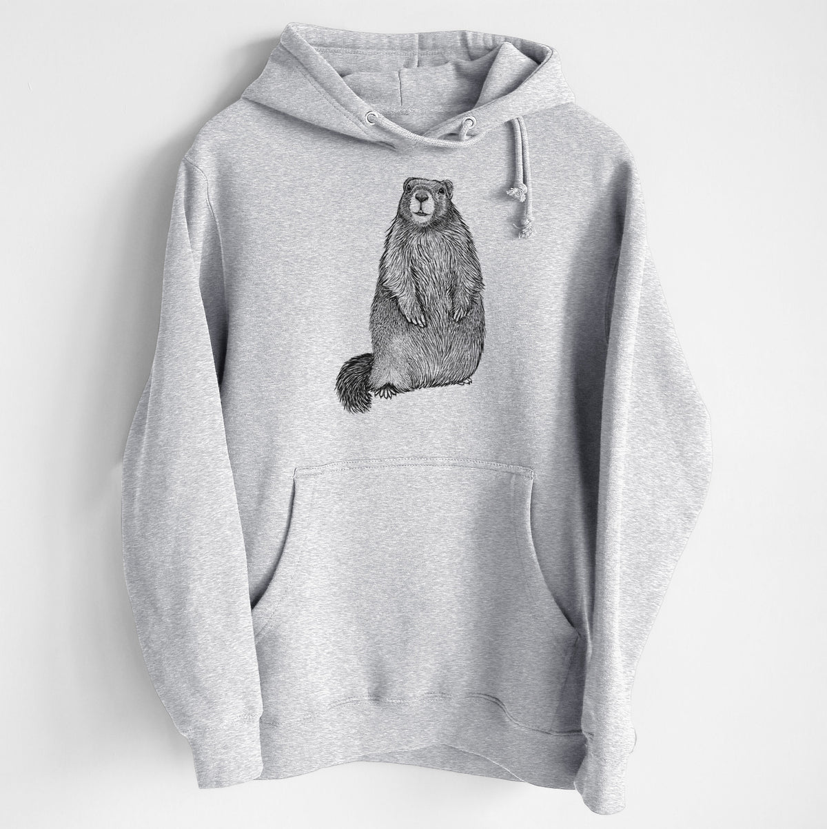 Yellow-bellied Marmot - Marmota flaviventris - Heavyweight Fleece Hoodie