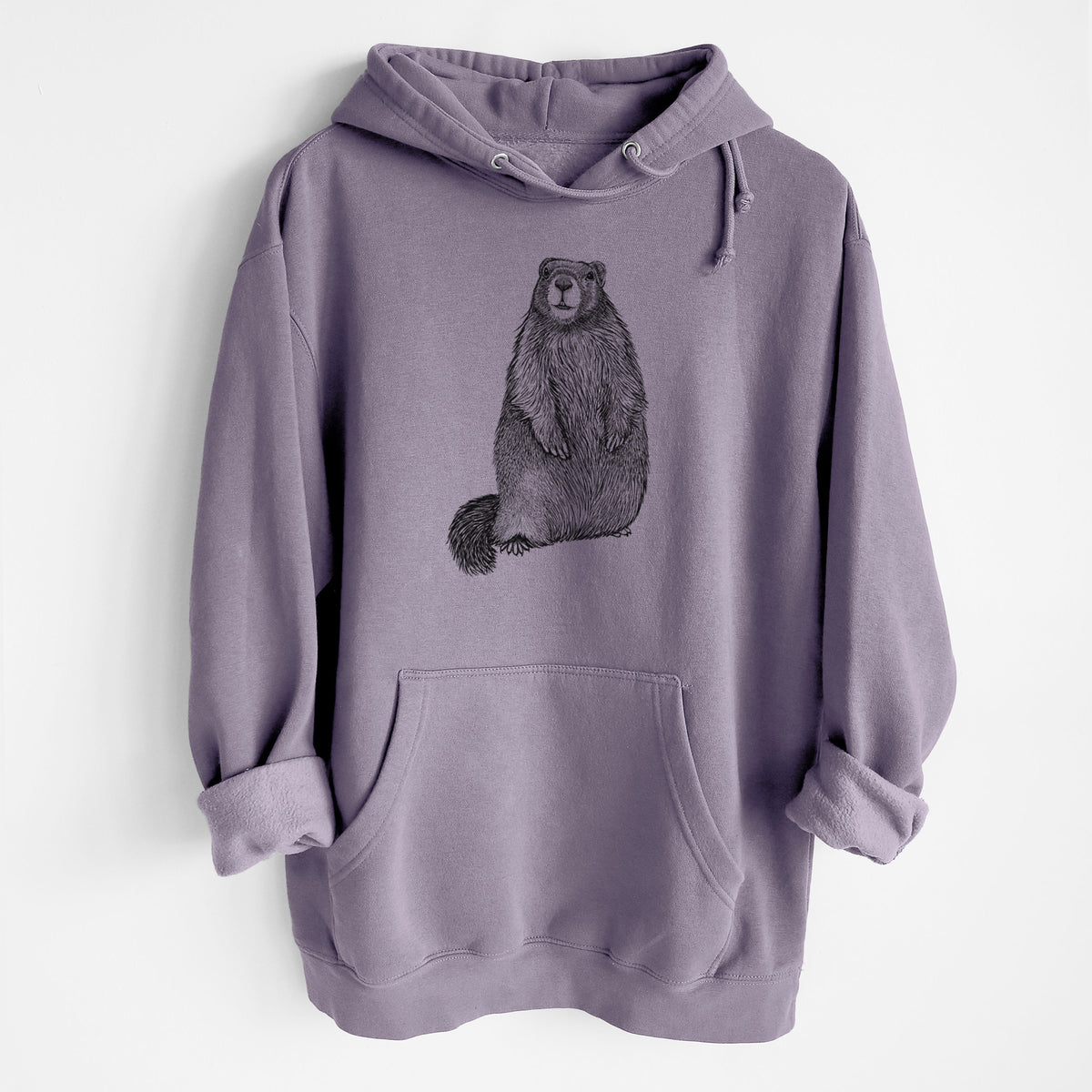 Yellow-bellied Marmot - Marmota flaviventris - Heavyweight Fleece Hoodie