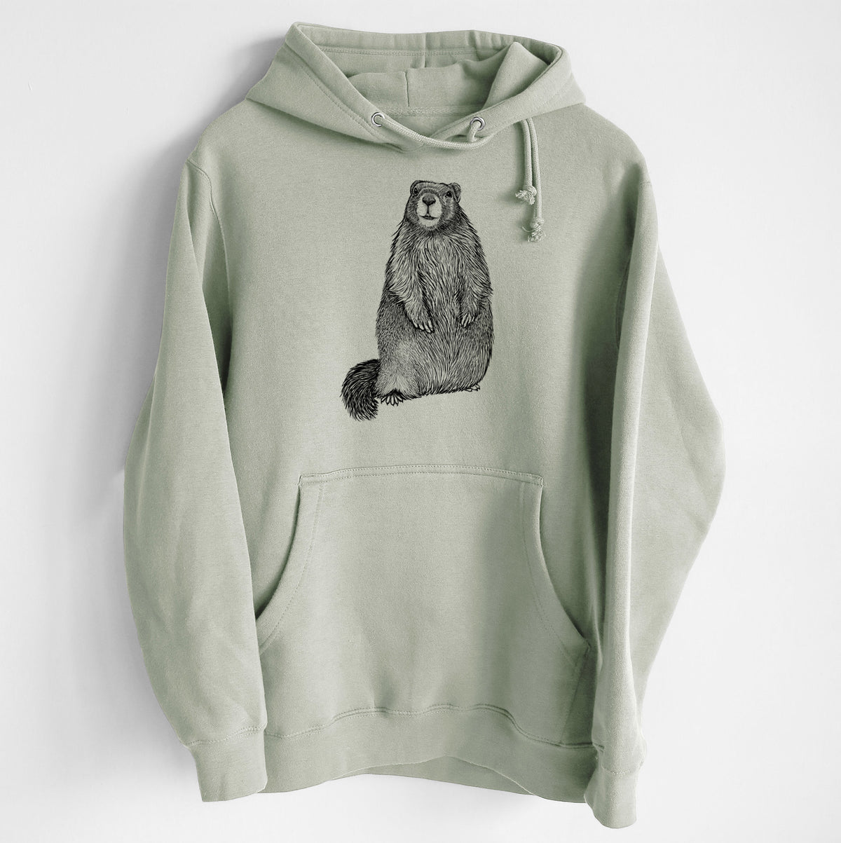 Yellow-bellied Marmot - Marmota flaviventris - Heavyweight Fleece Hoodie