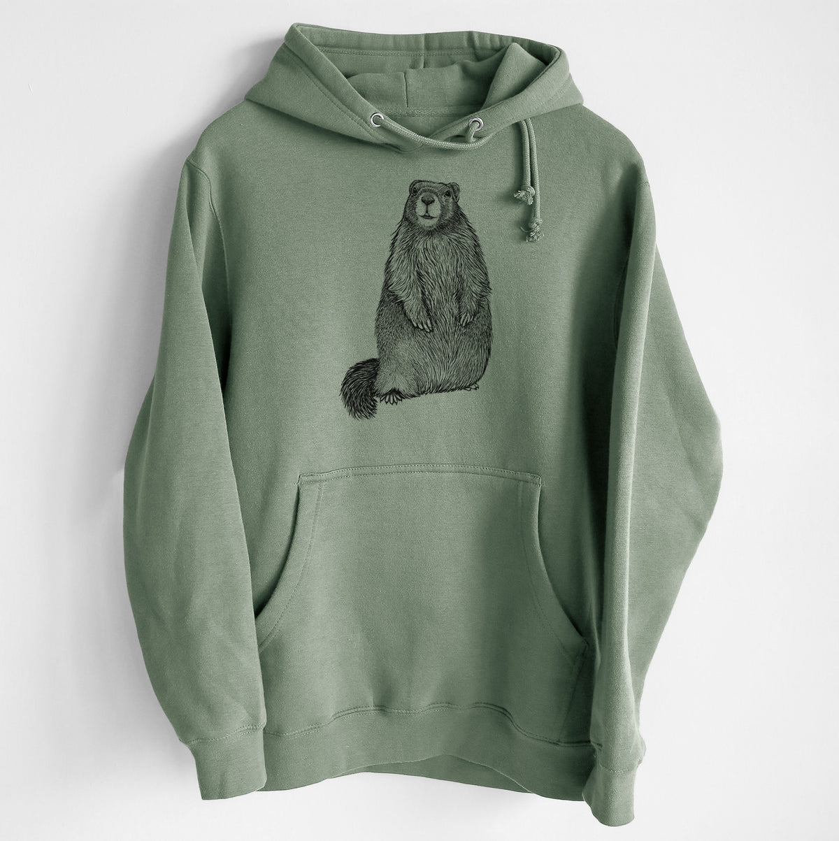 Yellow-bellied Marmot - Marmota flaviventris - Heavyweight Fleece Hoodie