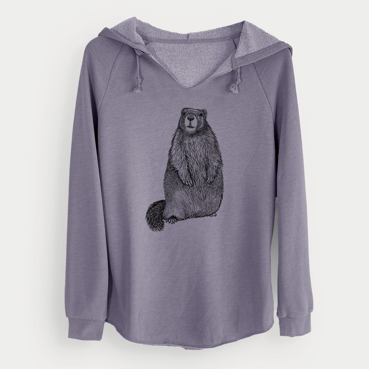Yellow-bellied Marmot - Marmota flaviventris - Cali Wave Hooded Sweatshirt