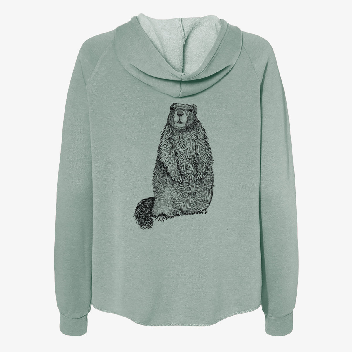 Yellow-bellied Marmot - Marmota flaviventris - Women's Cali Wave Zip-Up Sweatshirt