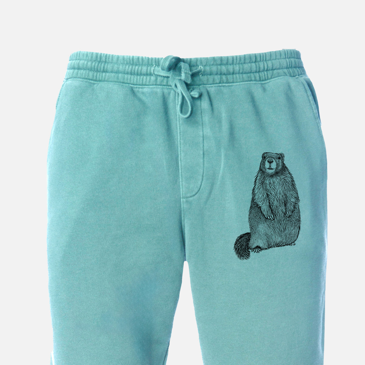 Yellow-bellied Marmot - Marmota flaviventris - Unisex Pigment Dyed Sweatpants