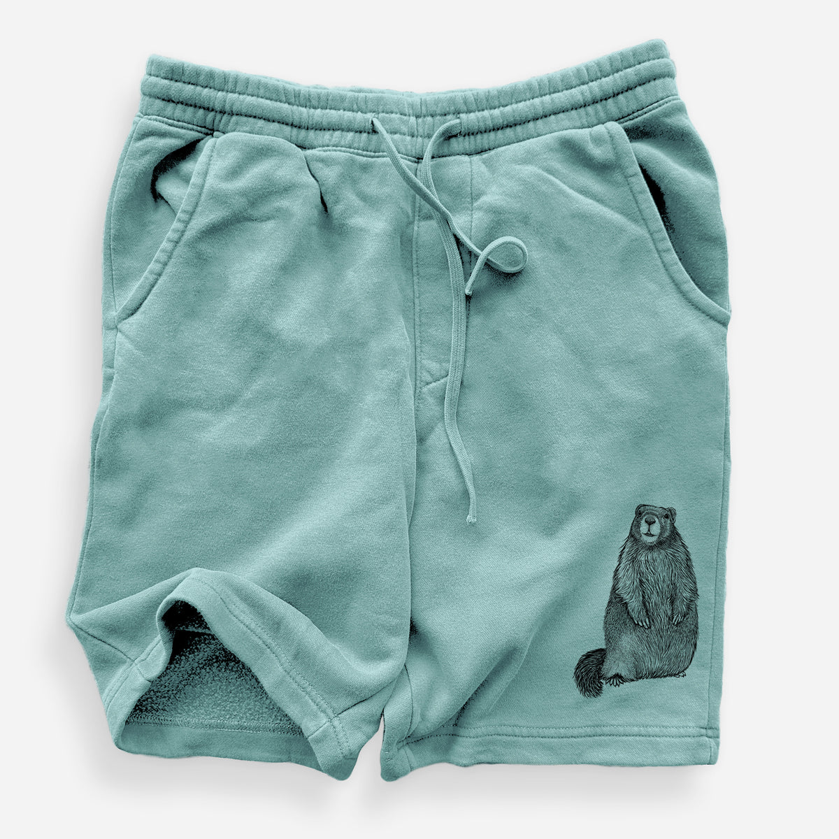 Yellow-bellied Marmot - Marmota flaviventris - Unisex Pigment Dyed Shorts