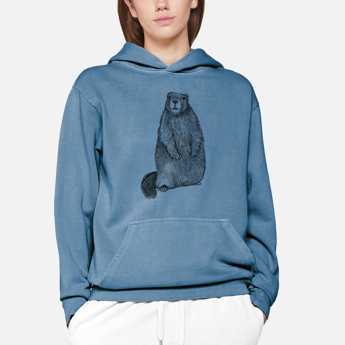 Yellow-bellied Marmot - Marmota flaviventris  - Urban Heavyweight Hoodie