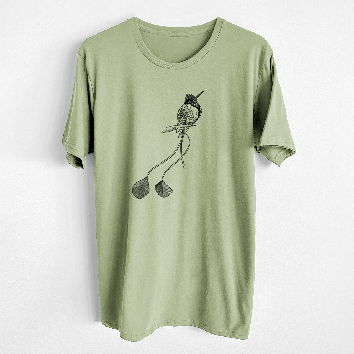 CLOSEOUT - Marvelous Spatuletail Hummingbird - Unisex Crewneck - Made in USA - 100% Organic Cotton