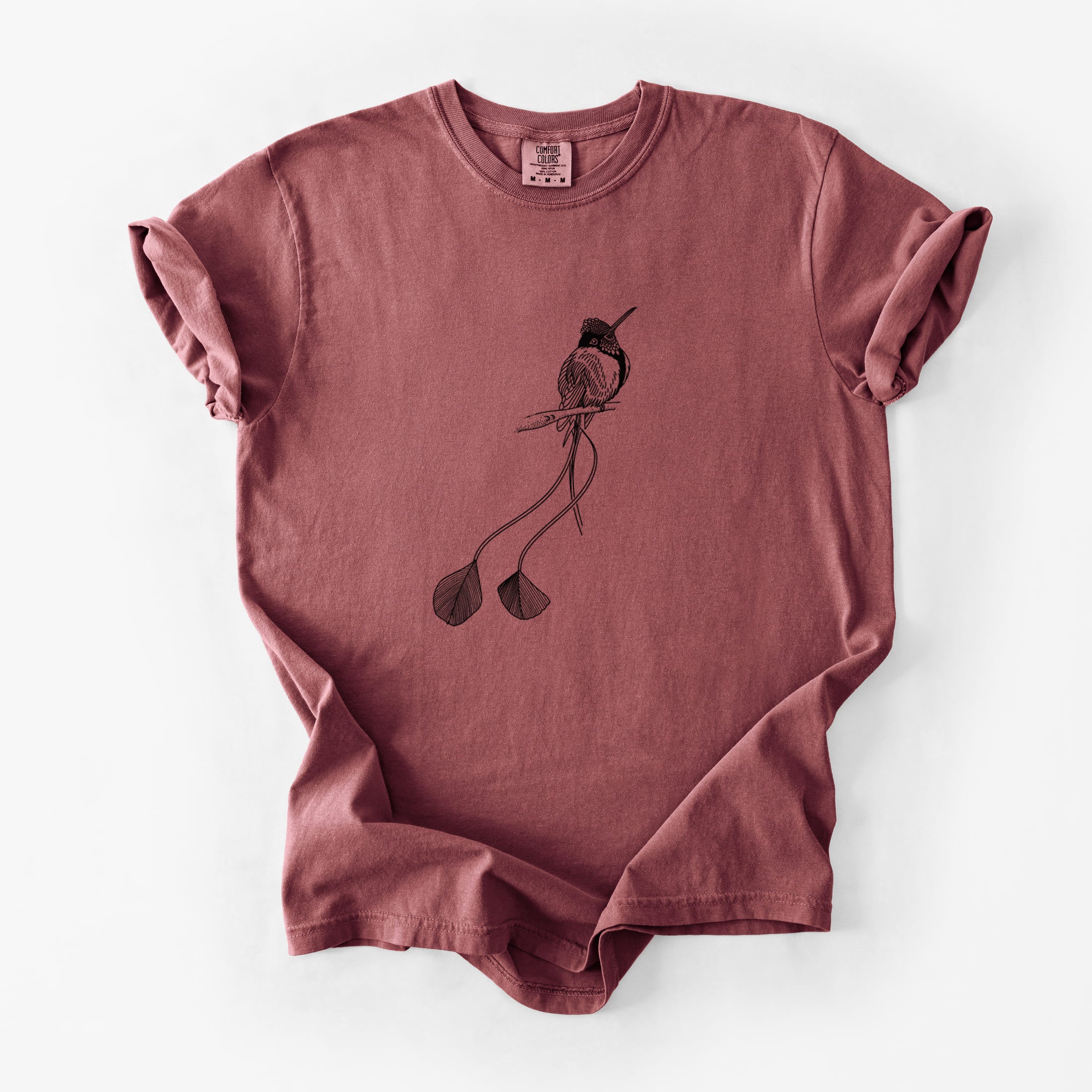 Marvelous Spatuletail Hummingbird - Unisex Comfort Colors Garment-Dyed Heavyweight T-shirt