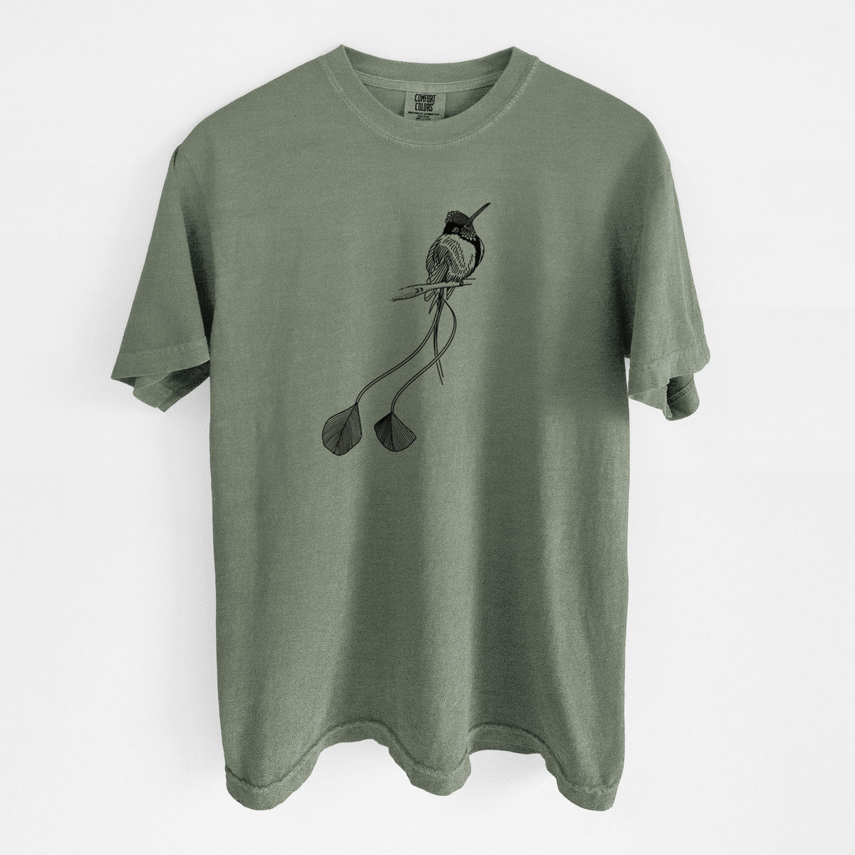 Marvelous Spatuletail Hummingbird - Unisex Comfort Colors Garment-Dyed Heavyweight T-shirt