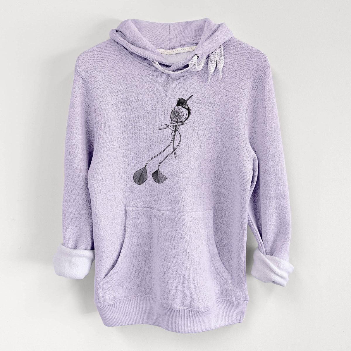 Marvelous Spatuletail Hummingbird - Knit Hoodie