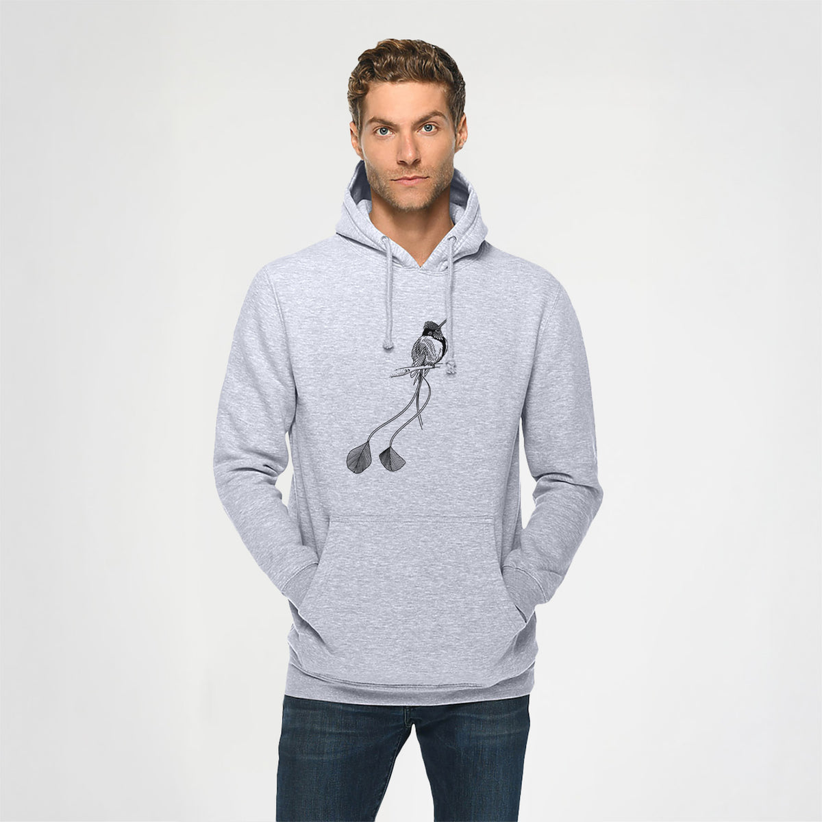 Marvelous Spatuletail Hummingbird - Heavyweight Fleece Hoodie