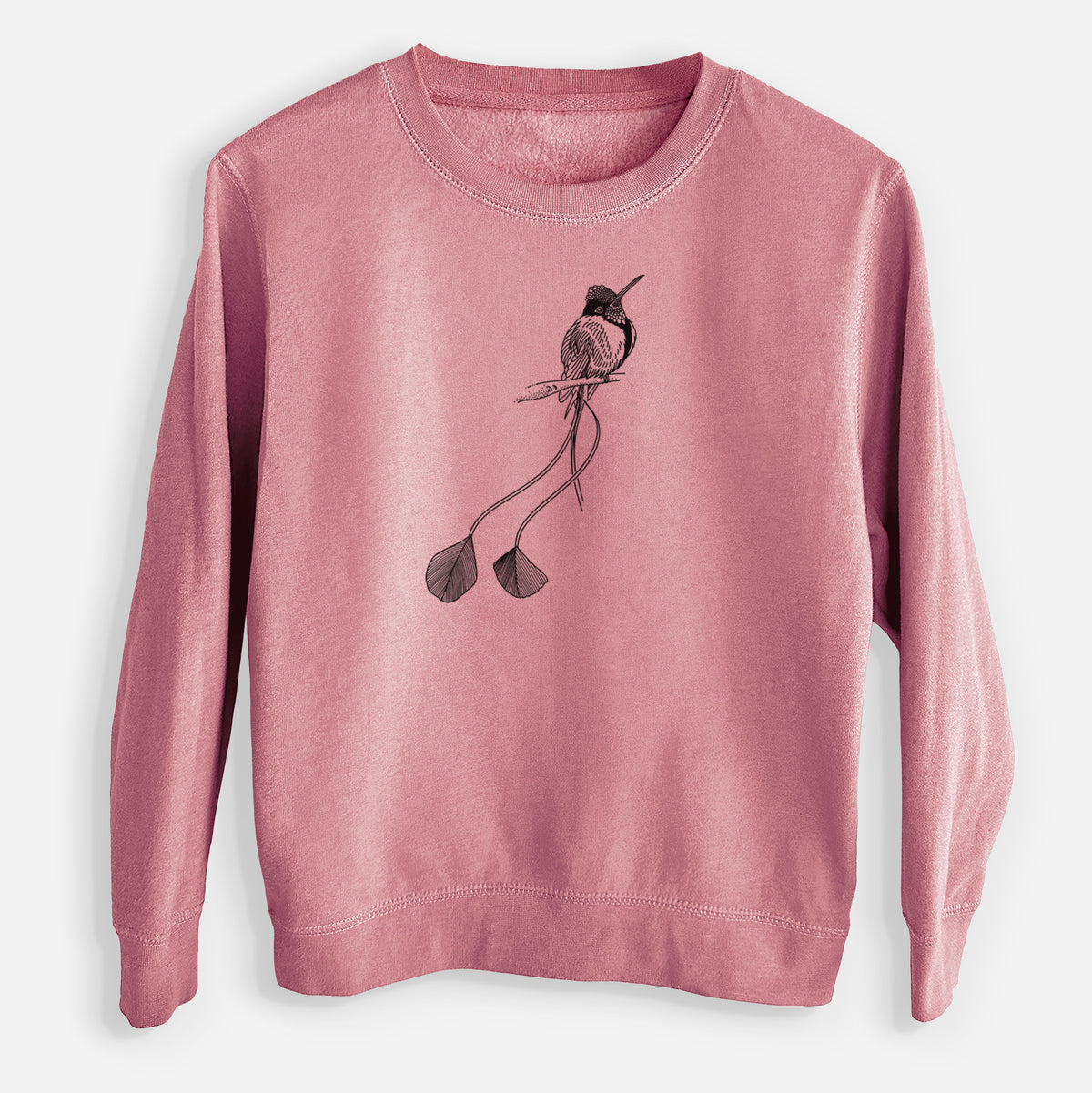 Marvelous Spatuletail Hummingbird - Youth Lightweight Crewneck Sweatshirt