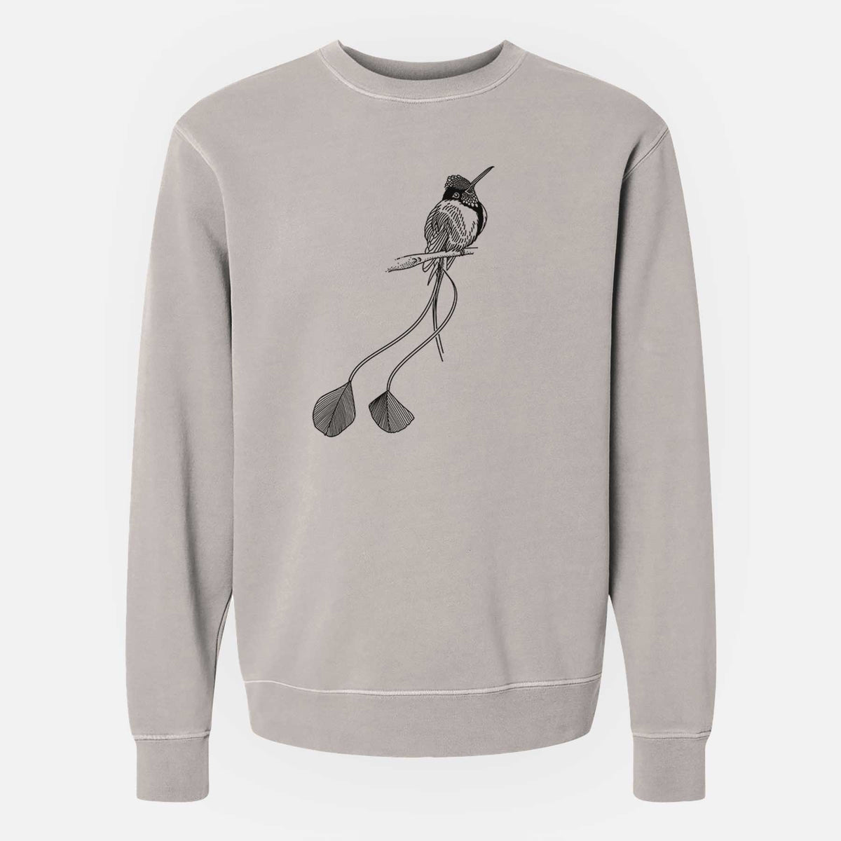 Marvelous Spatuletail Hummingbird - Unisex Pigment Dyed Crew Sweatshirt