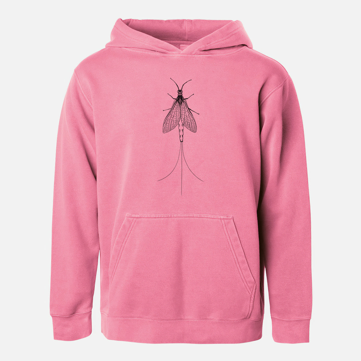 Ephemera Danica - Mayfly - Youth Pigment Dyed Hoodie